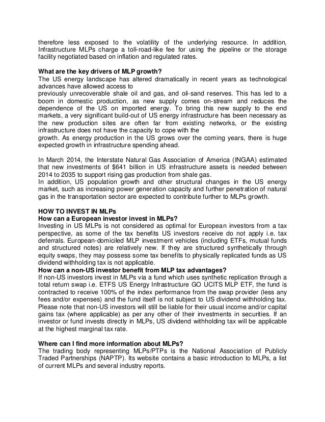 The Basics of Master Limited Partnerships