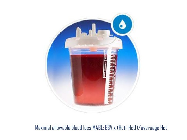 Allowable Blood Loss For Mac Allowable Blood Loss For Mac