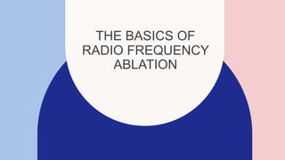 THE BASICS OF
RADIO FREQUENCY
ABLATION
 