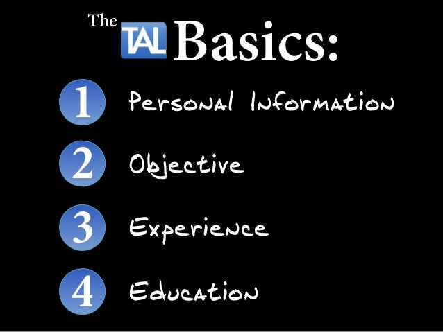resume writing basics