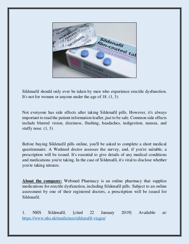 Sildenafil tablets nhs