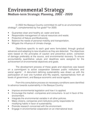 !"#$%&"'(")*+,-)%*)(./
0(1$2'3)(%',-)%*)(.$4,5+*""$".6,7887,3,7878


!       "#!$%%$!&'(!)*+,-(!./-#&01!2/334&&(5!4&6+!+(78!&/!*#!(#940/#3(#&*7!
+&0*&(:1;<                           ;=
                                       !8/0!$%$%>!

    ?-*0*#&((!27(*#!*#5!'(*7&'1!*40@!A*&(0!*#5!7*#5B!
    C(+D/#+4E7(!3*#*:(3(#&!/8!#*&-0*7!0(+/-02(+!*#5!A*+&(B!
    F0/&(2&4/#!/8!G*&-0(!*#5!)4/549(0+4&1B!
    )*7*#2(!&'(!#((5+!/8!D(0+/#*7!3/E474&1!*#5!&0*#+D/0&*&4/#B!



*59*#2(+!*#5!*5*D&4#:!&/!#(A!+4&-*&4/#+!*+!&'(1!*0(!5(&(2&(5H!!I'(!/EJ(2&49(+!
A(0(! E*+(5! /#! &'(! D04#24D7(+! /8! 2*-&4/#! *#5! D0(9(#&49(! *2&4/#@! 2/00(2&4/#!
/8! 5*3*:(! D0(8(0*E71! *&! &'(! +/-02(@! *#5! (#940/#3(#&*7! 0(2/9(01H! I/! (#+-0(!
*22/-#&*E474&1! ,-*#&4&*&49(! 9*7-(+! *#5! 5(*574#(+! A(0(! *++4:#(5! 8/0! &'(!
*2'4(9(3(#&!/8!(#940/#3(#&*7!/EJ(2&49(+!*#5!:/*7+H

!        I'(! 5(9(7/D3(#&! D0/2(++! /8! &'(+(! :/*7+! *#5! /EJ(2&49(+! A*+! E*+(5!
/#! *! 2/334&3(#&! &/! *2&49(! 2//D(0*&4/#! E(&A((#! D-E742! 4#+&4&-&4/#+! *#5!
               ;K
+/24*7! *:(#&+

7(9(7+!/8!:/9(0#3(#&@!*#5!)*+,-(!(2/#/342!*#5!+/24*7!*:(#&+H!


&/!*59*#2(!&/A*05+!+-+&*4#*E474&1!4#!&'(!)*+,-(!./-#&01>

    "3D0/9(!(#940/#3(#&*7!7(:4+7*&4/#!*#5!'/A!4&!4+!*DD74(5H
    L#2/-0*:(!&'(!3*0M(&!N2/3D*#4(+!*#5!2/#+-3(0+N!&/!*2&!4#!8*9/0!/8!&'(!
    (#940/#3(#&H
    "#&(:0*&(!&'(!(#940/#3(#&*7!9*04*E7(!4#!*77!/&'(0!D/7424(+H
    O*M(!24&4P(#+@!2/3D*#4(+!*#5!4#+&4&-&4/#+!J/4#&71!0(+D/#+4E7(!8/0!!!!!!!!!!
    3/54814#:!'*E4&+!4#!8*9/0!/8!+-+&*4#*E474&1H
    F0/3/&(!0(+(*02'!2/#2(0#(5!A4&'!&'(!(#940/#3(#&H
    L#:*:(!4#!(#940/#3(#&*7!2//D(0*&4/#!/#!*#!4#&(0#*&4/#*7!7(9(7H
 