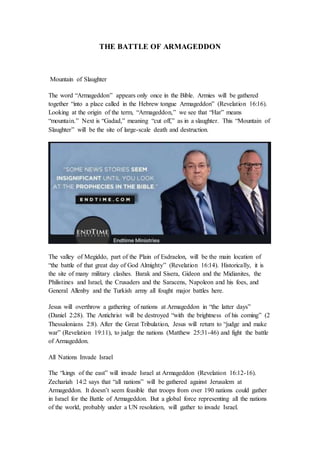 The battle of armageddon | PDF