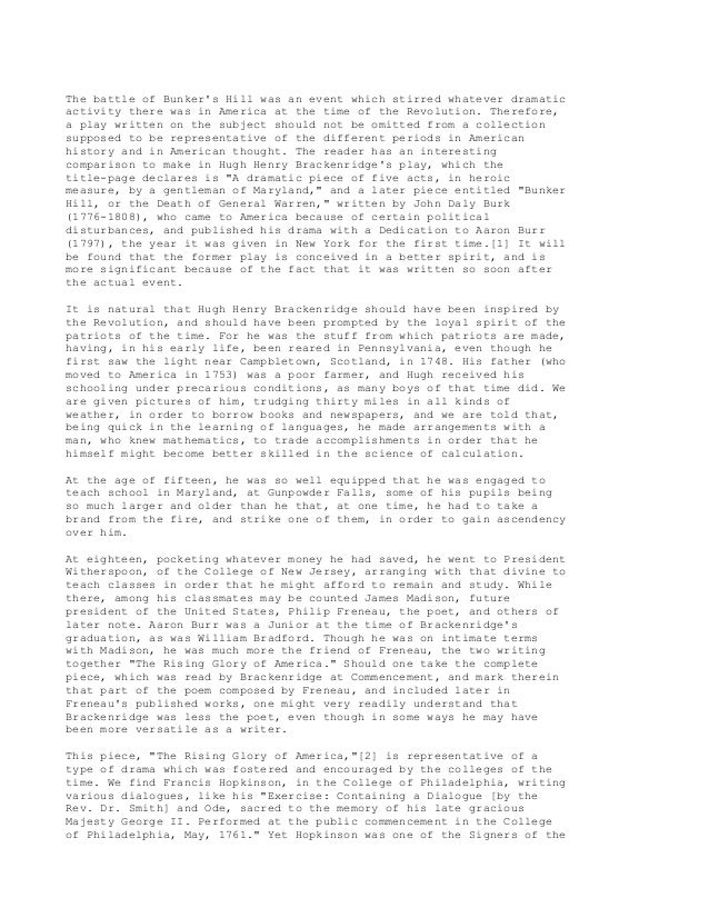 Battle of bunker hill essay