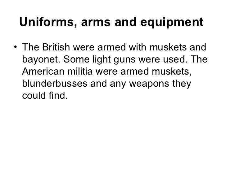 The battle of concord and lexington 1775