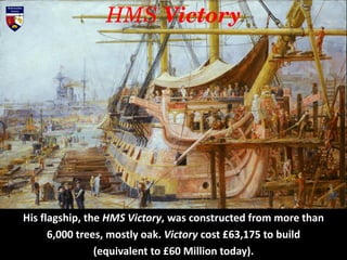 A total of 26 miles of rope (cordage) was used to rig Victory along with
768 blocks, or pulleys.
 