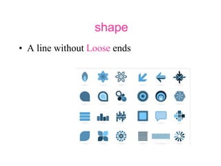 shape
• A line without Loose ends
 