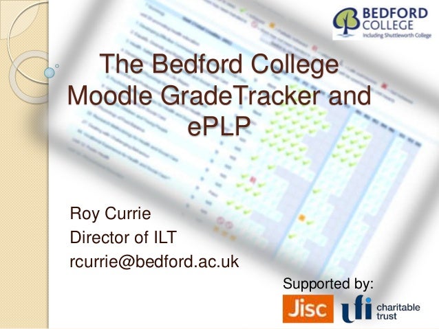 the bedford college moodle grade tracker analytics grade tracker