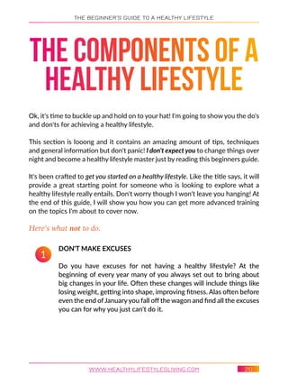 The beginner's guide to a healthy lifestyle