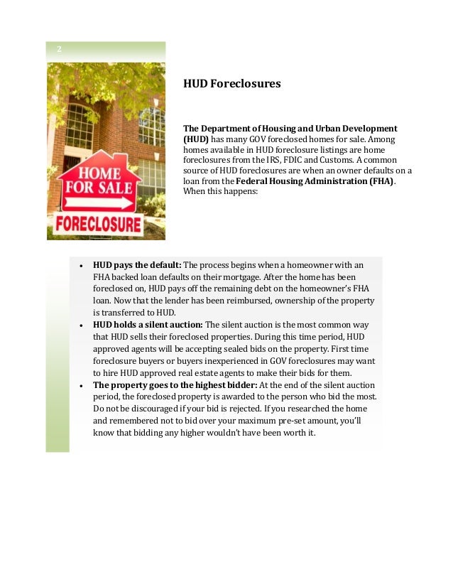 The beginner's guide to government foreclosures