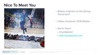 Unless otherwise indicated, these slides are © 2013-2017 Pivotal Software, Inc. and licensed under a Creative Commons
Attr...