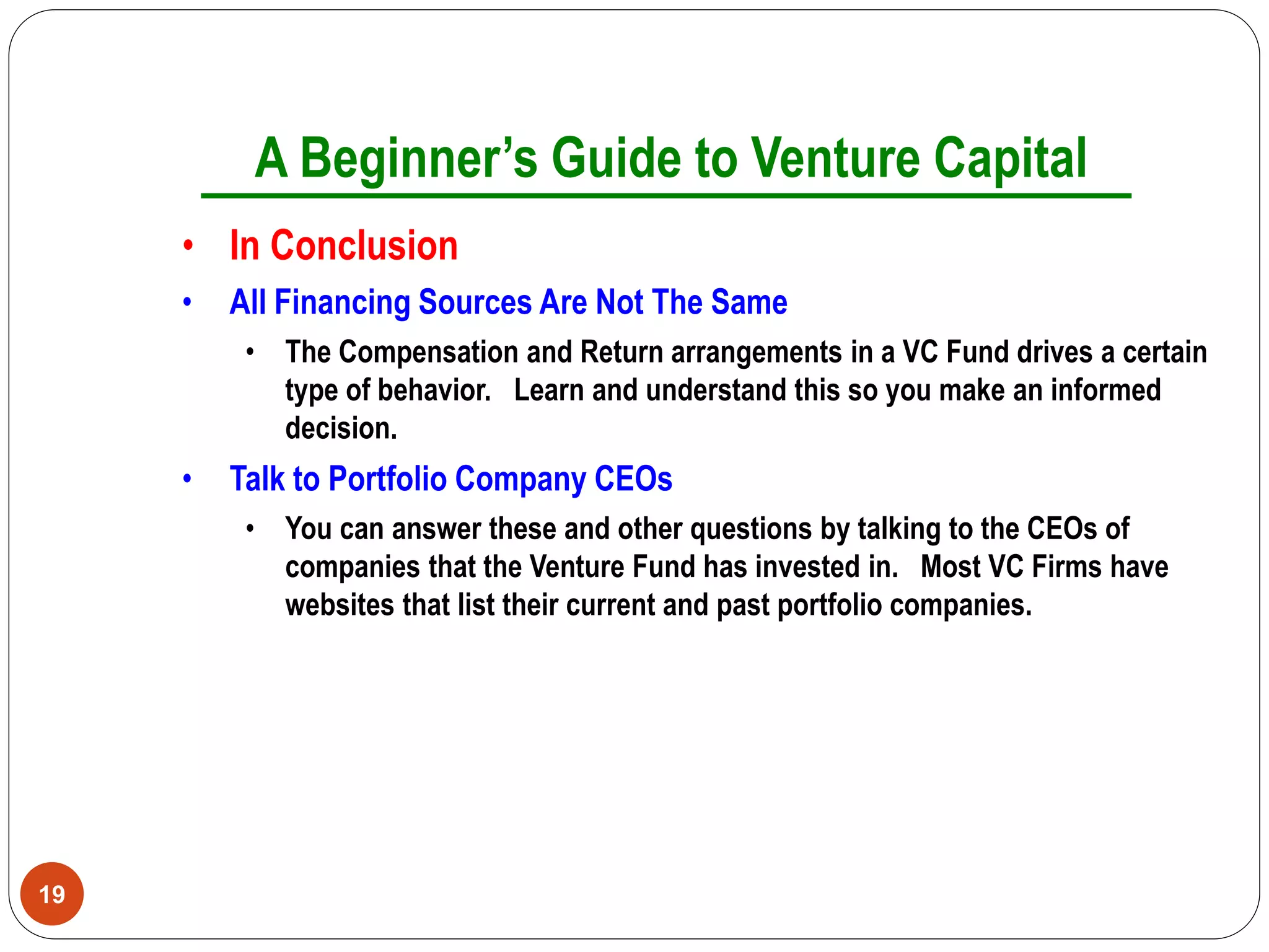 The beginners guide to venture capital by jimmy stepanian | PPTX
