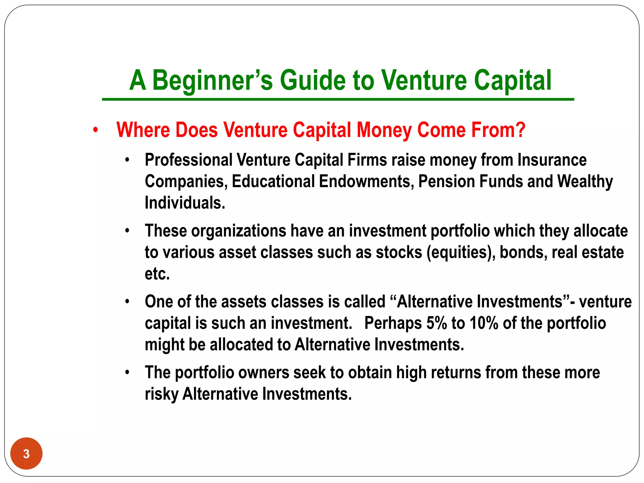 The beginners guide to venture capital by jimmy stepanian | PPT