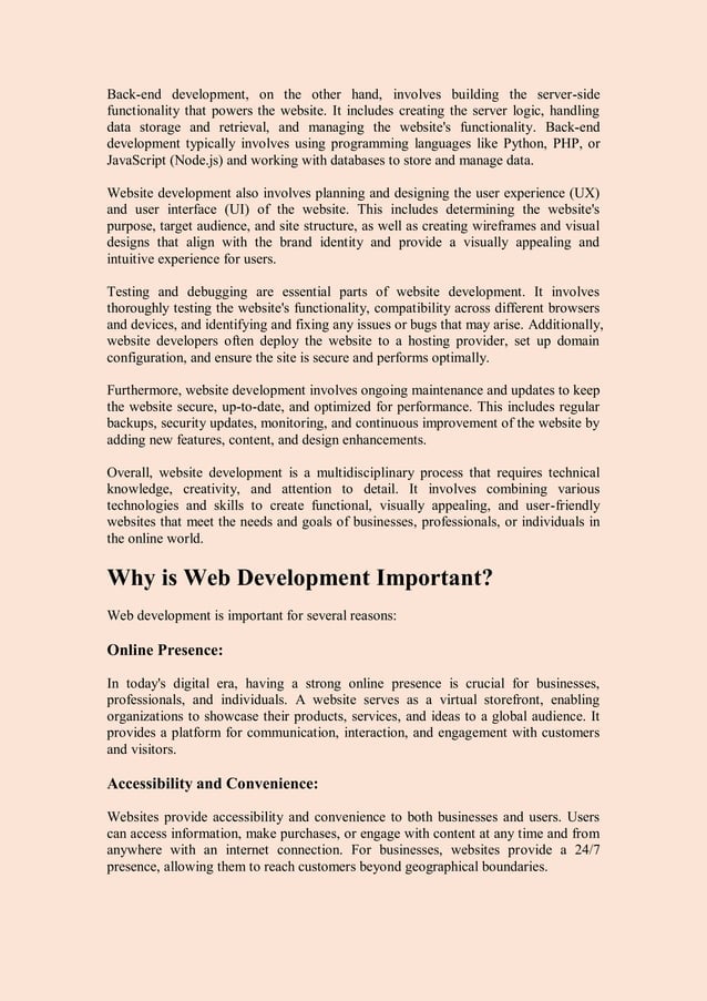 Easy Web Development for Beginners | PDF