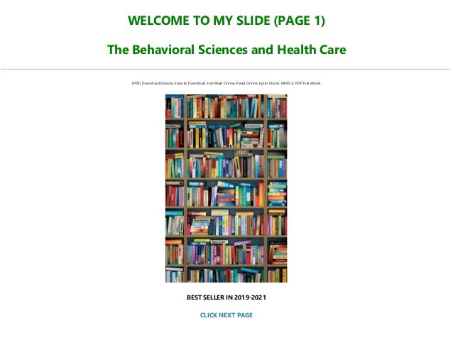 E Book Download The Behavioral Sciences And Health Care Full Audiobo