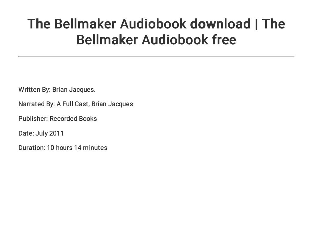 the bellmaker the bellmaker
