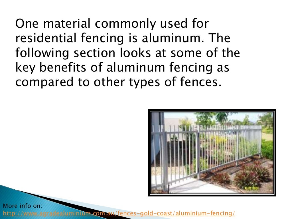 The Benefits of Aluminum Fencing