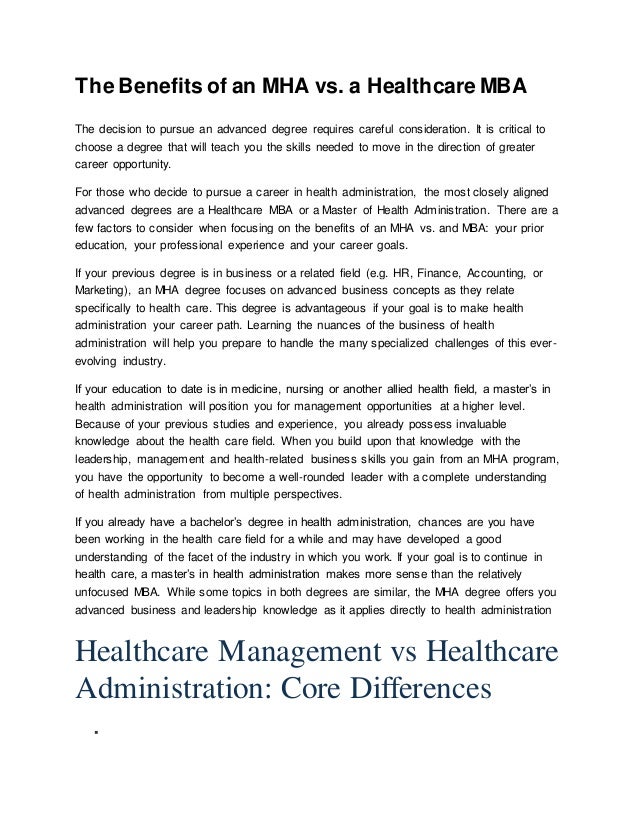 degrees in health care management