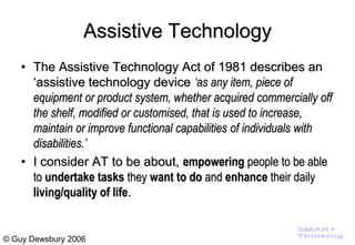 The benefits of assistive technology | PDF
