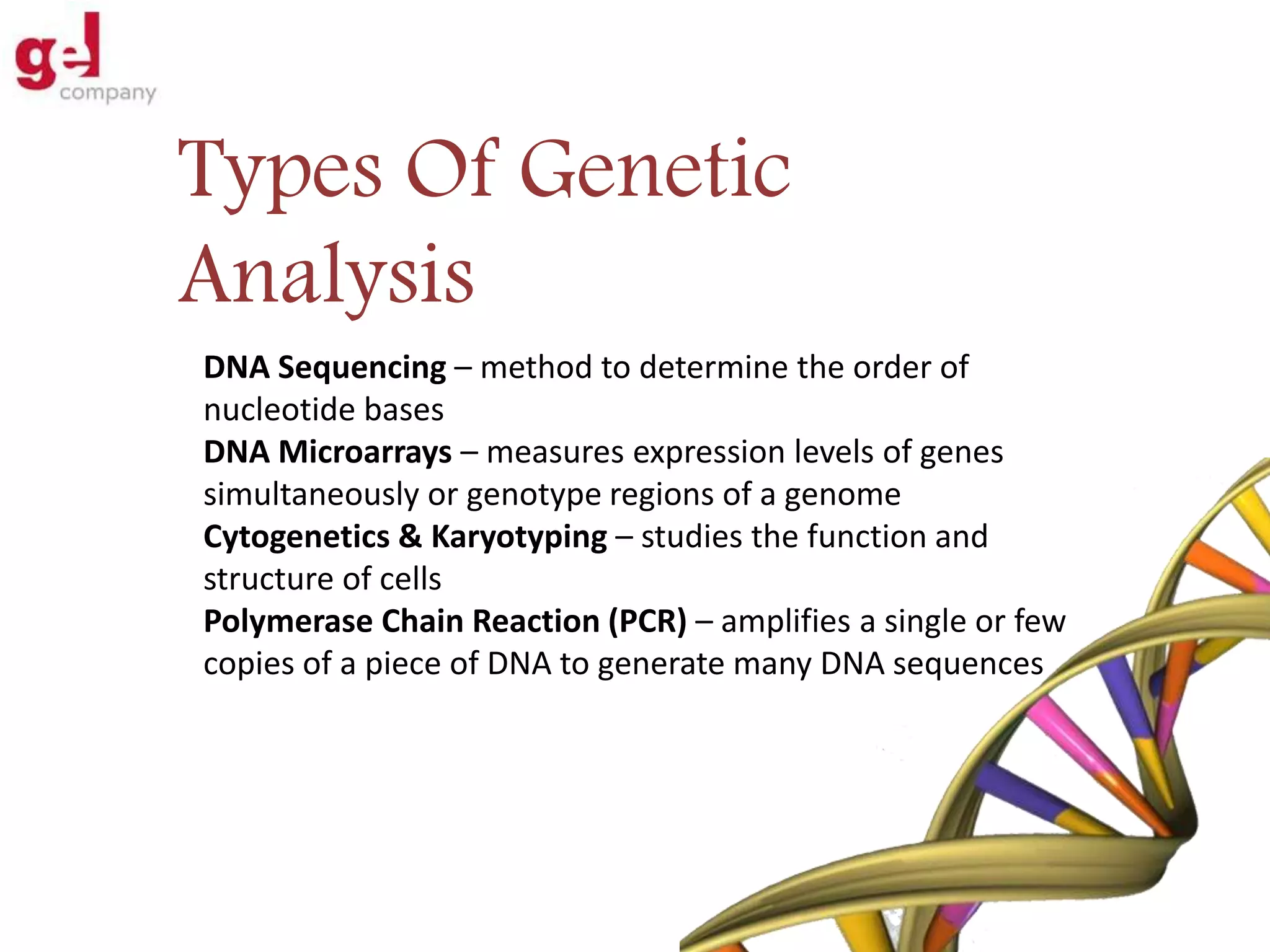 The Benefits of genetic analysis | PPTX