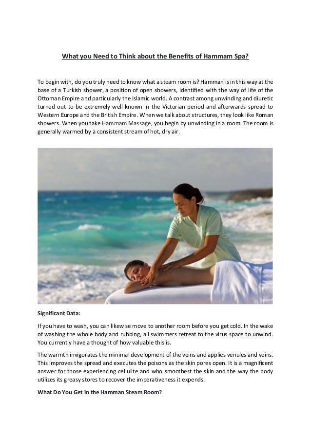 The Benefits Of Hammam Spa