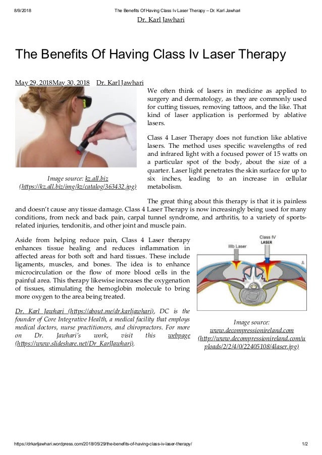 class iv therapeutic laser