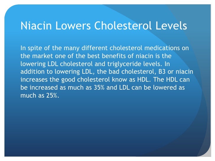 The Benefits Of Niacin