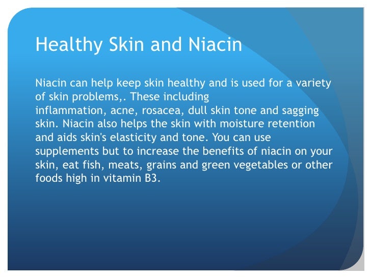 The Benefits Of Niacin