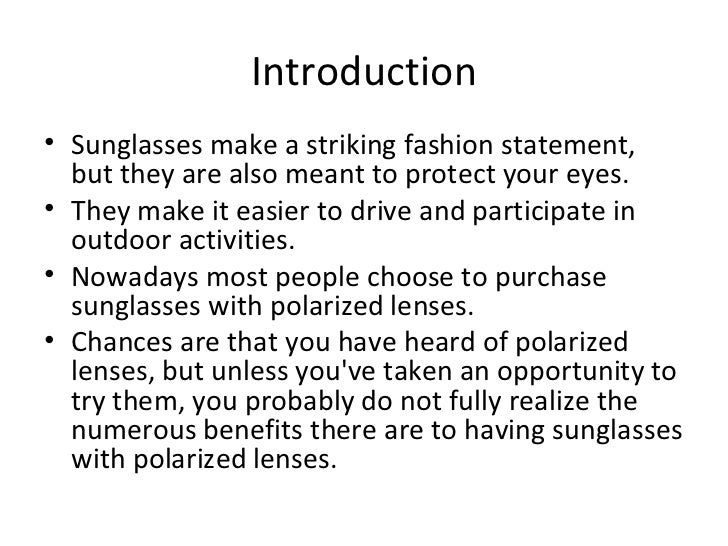 The benefits of polarized lenses in sunglasses