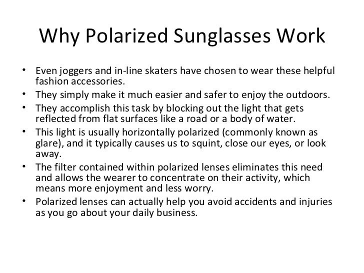 The benefits of polarized lenses in sunglasses
