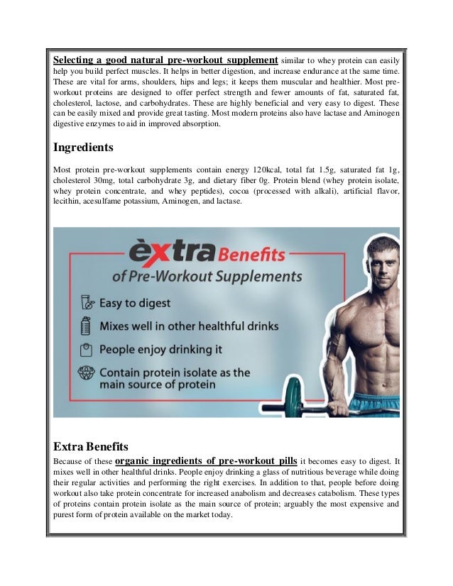 The Benefits of Taking Natural Protein PreWorkout Supplements