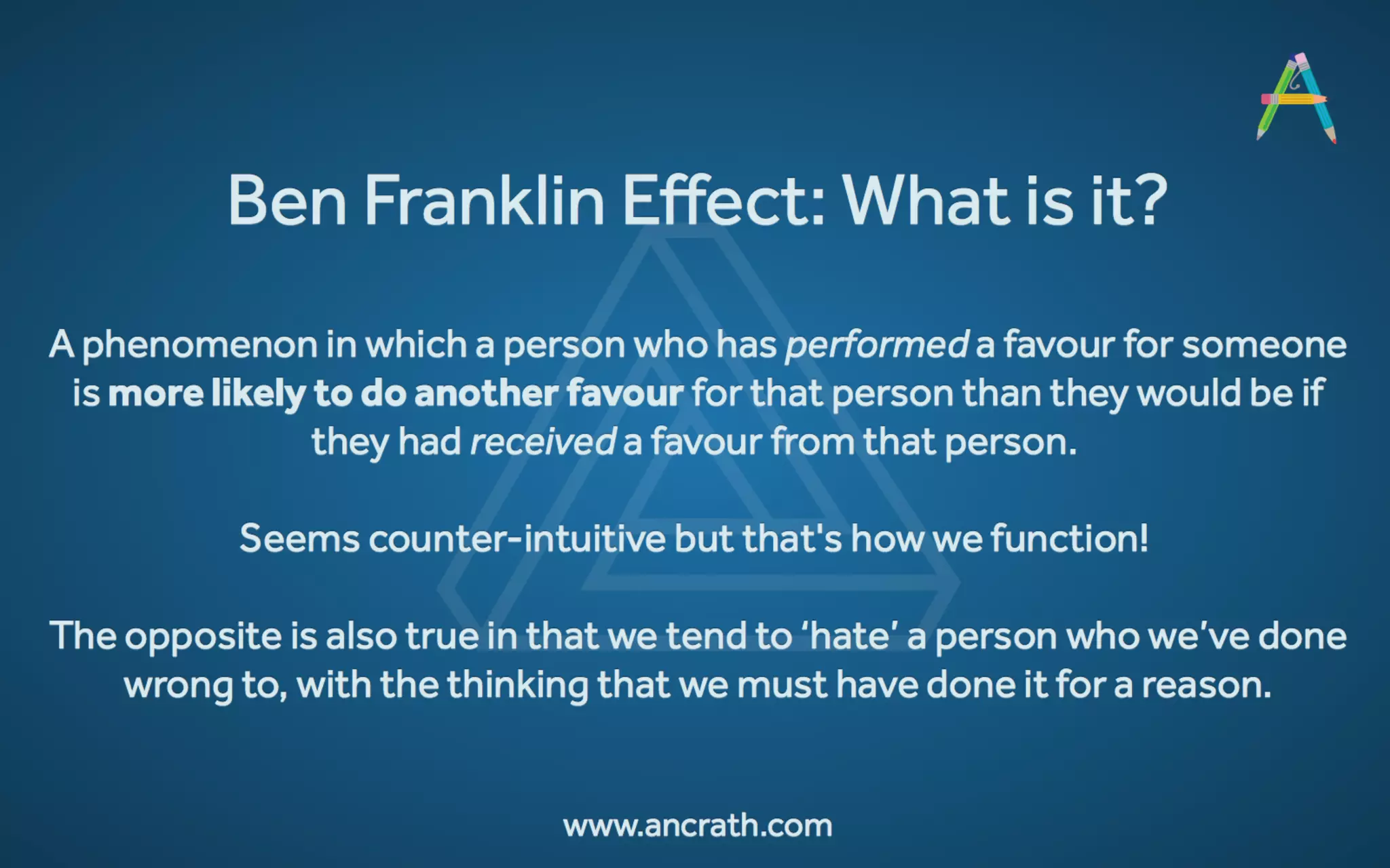 Cognitive Biases How The Ben Franklin Effect Will Impact Your Pitch PDF