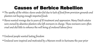 The Berbice Rebellion, 1763 may26,2020 grade10History.pptx