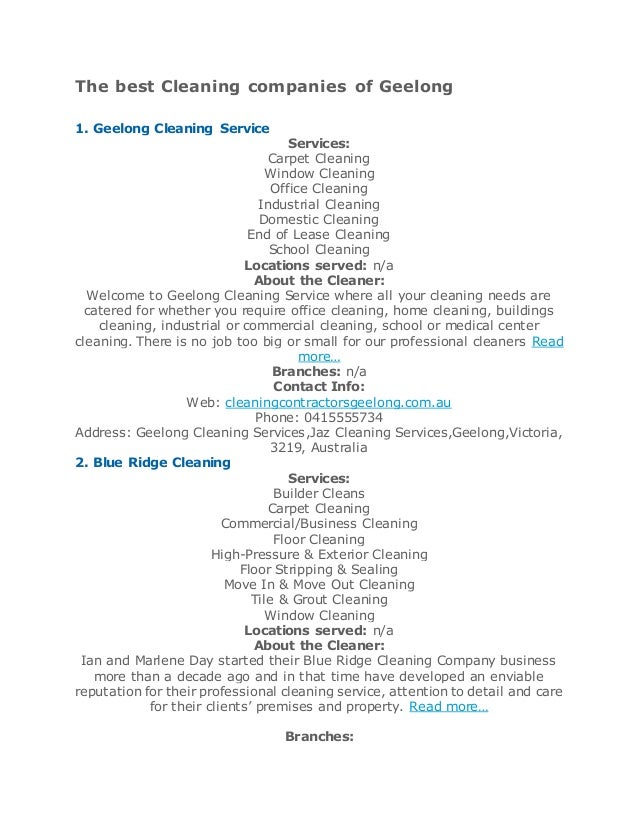domestic cleaning companies