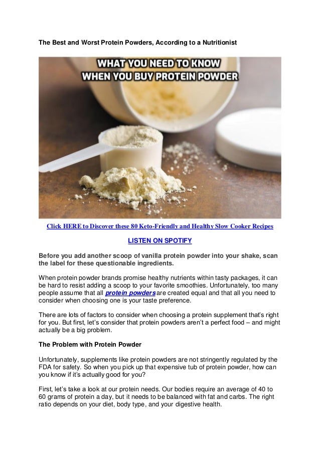 The Best and Worst Protein Powders, According to a Nutritionist.pdf