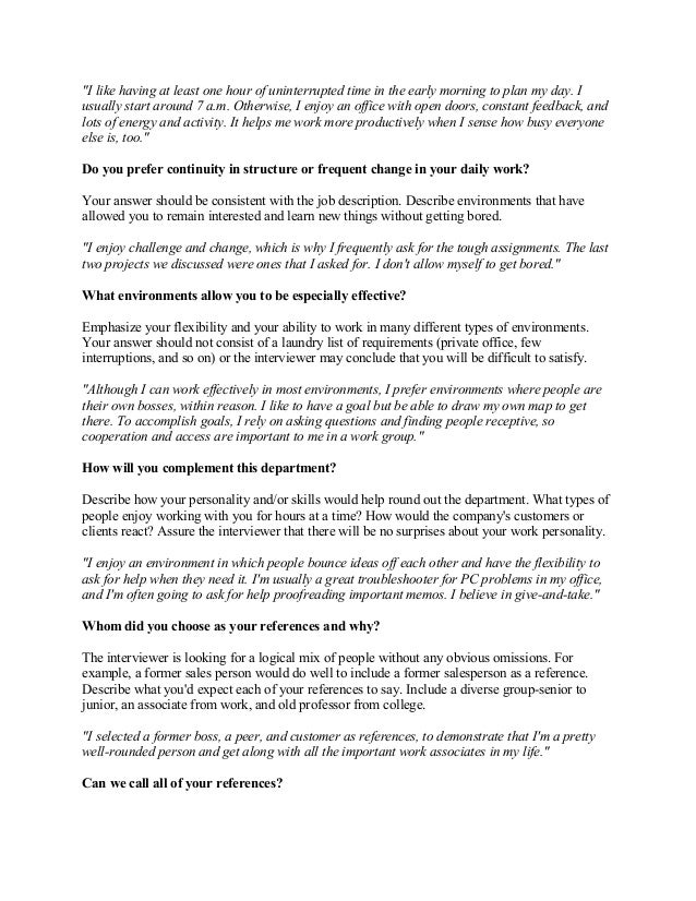 frequent interview questions