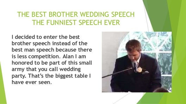 Emotional wedding speech for brother image
