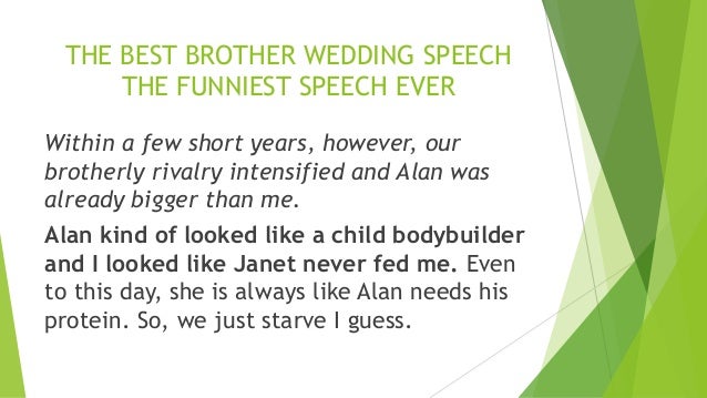 Best brother wedding speech ever picture