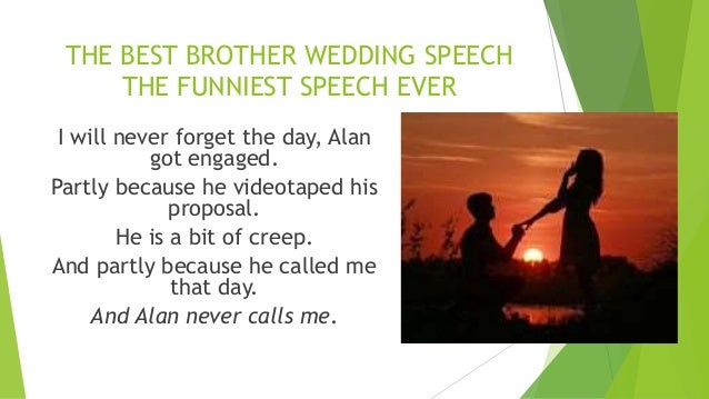 Funny wedding speeches picture