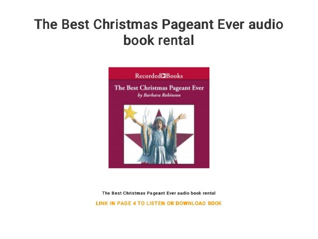 the best christmas pageant ever audio book rental the best christmas pageant ever audio book rental - The Best Christmas Pageant Ever Book the best christmas pageant ever audio book rental the best christmas pageant ever audio book rental - The Best Christmas Pageant Ever Book