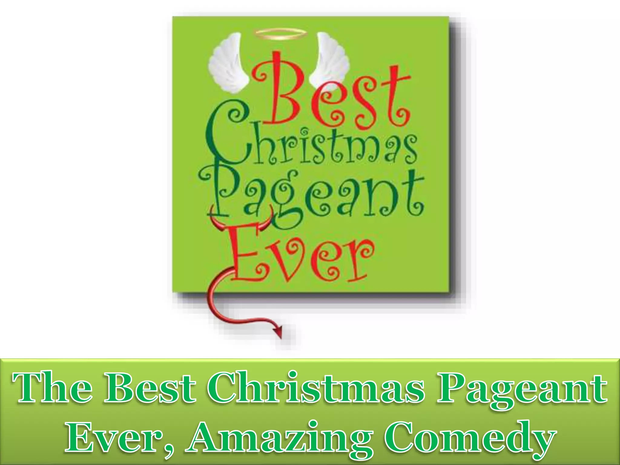 the best christmas pageant ever script | pptx
