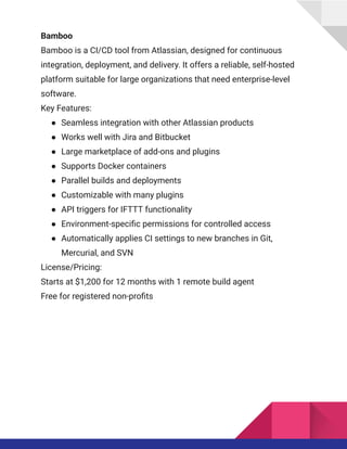 CI/CD Tools That Will Revolutionize Your DevOps Process | PDF