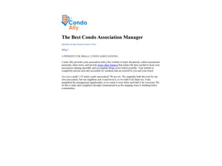 The best condo_association_manager