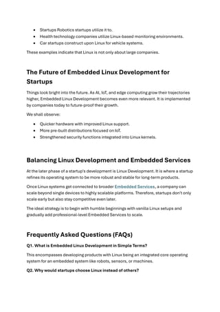 The Best Embedded Linux Development Strategies for Startups | PDF