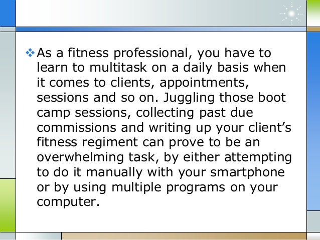 Client Management Software Personal Training