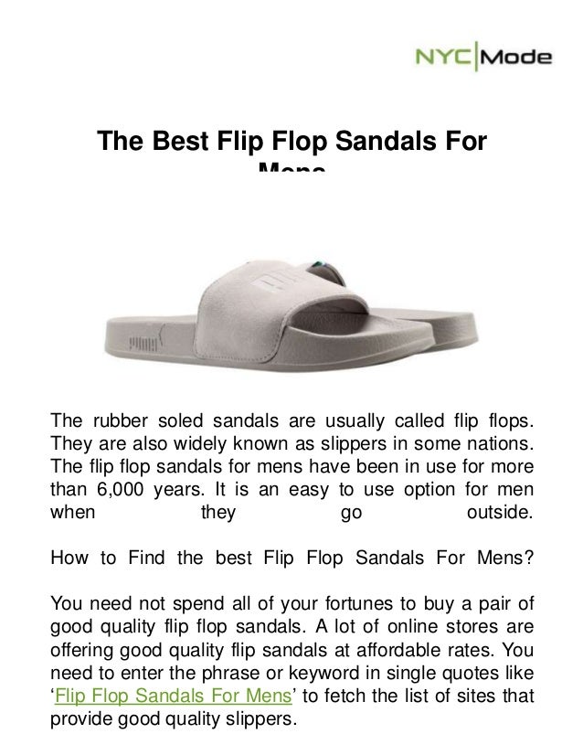 best quality flip flops