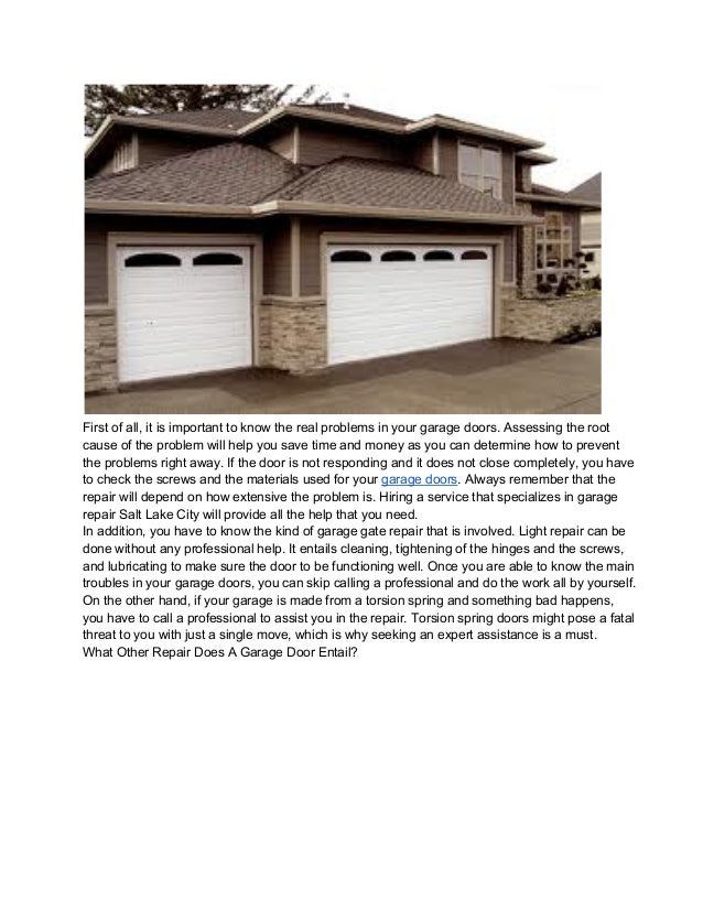 The Best Garage Door Repair Salt Lake City