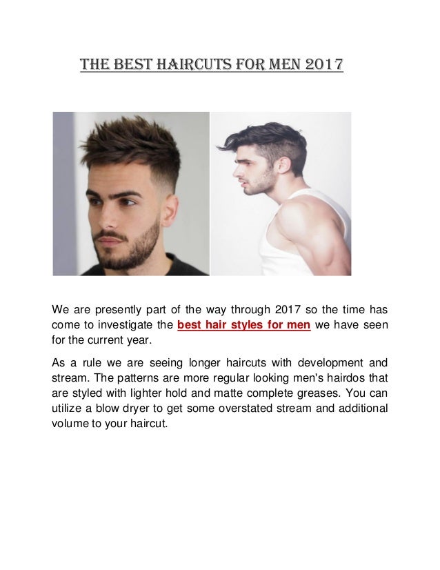 The Best Haircuts For Men 2017