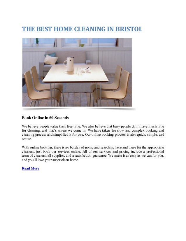 THE BEST HOME CLEANING IN BRISTOL