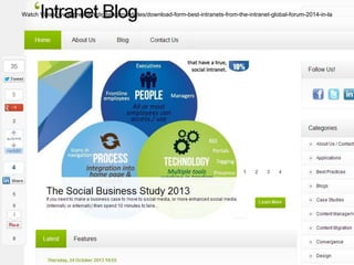 Best Intranets from the Intranet Global Forum (LA 2014)